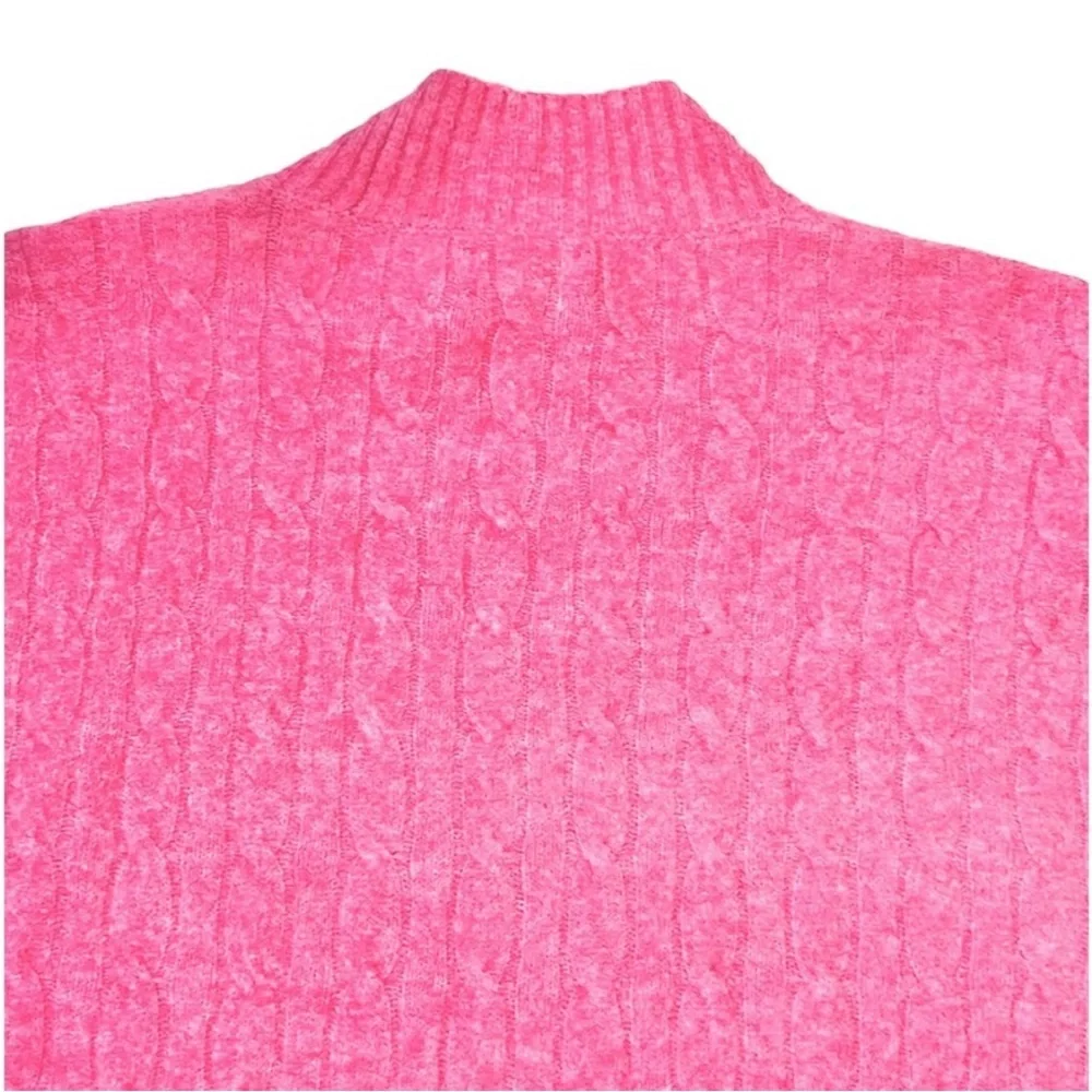 J. Crew Cable Knit Mock Neck Sweater